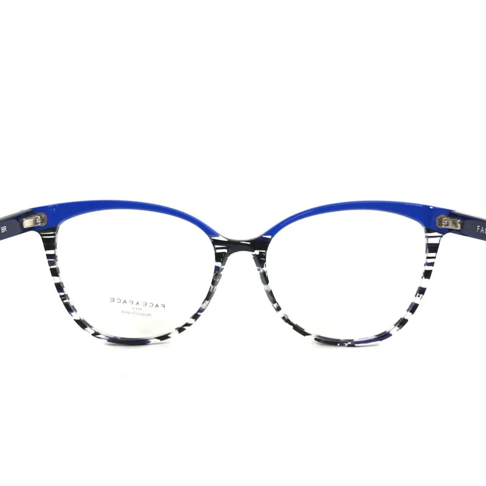 Bocca by Face A Face Eyeglasses Frames KAHLO 3 Col 2162 Flashy Blue 55-16-145